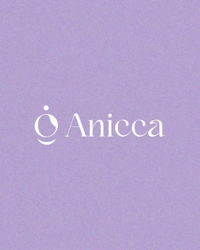 Brand identity by Ari Saso for Anicca, holistic academy